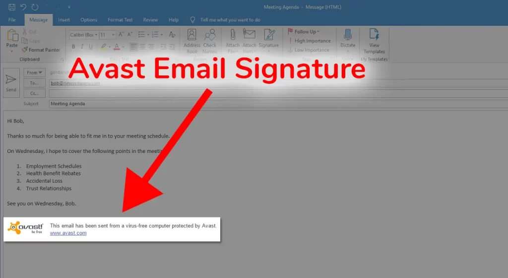 How to Remove/Disable/Turn Off Avast Email Signature?