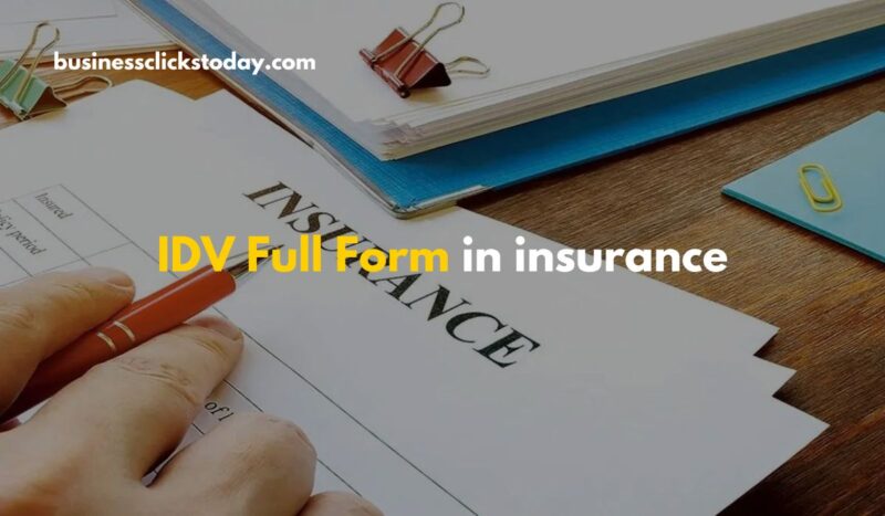 IDV Full Form in insurance